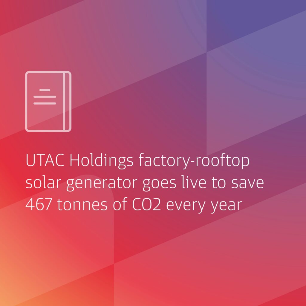 UTAC Holdings factory-rooftop solar generator goes live to save 467 tonnes of CO2 every year