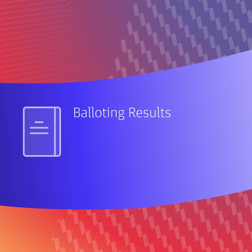  Balloting Results