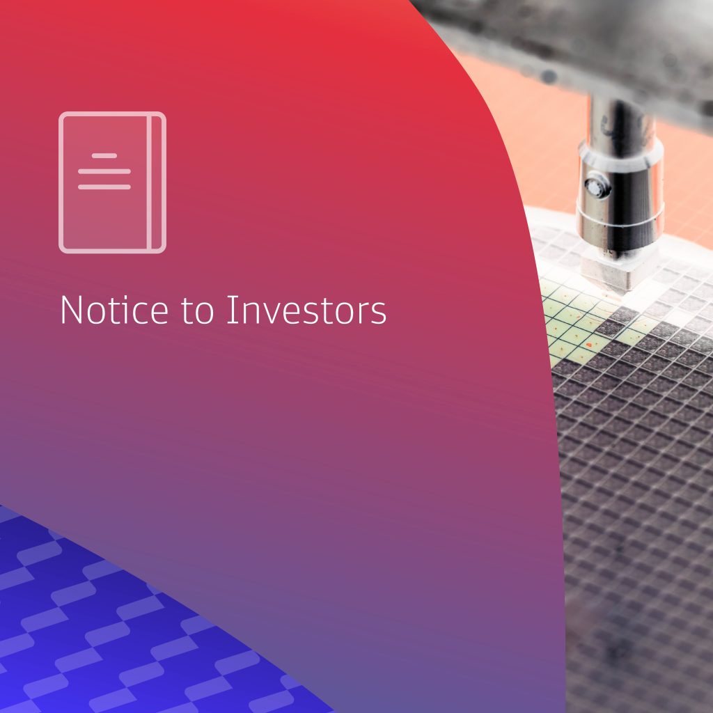 Notice To Investors – Investors Online Q&A With Management