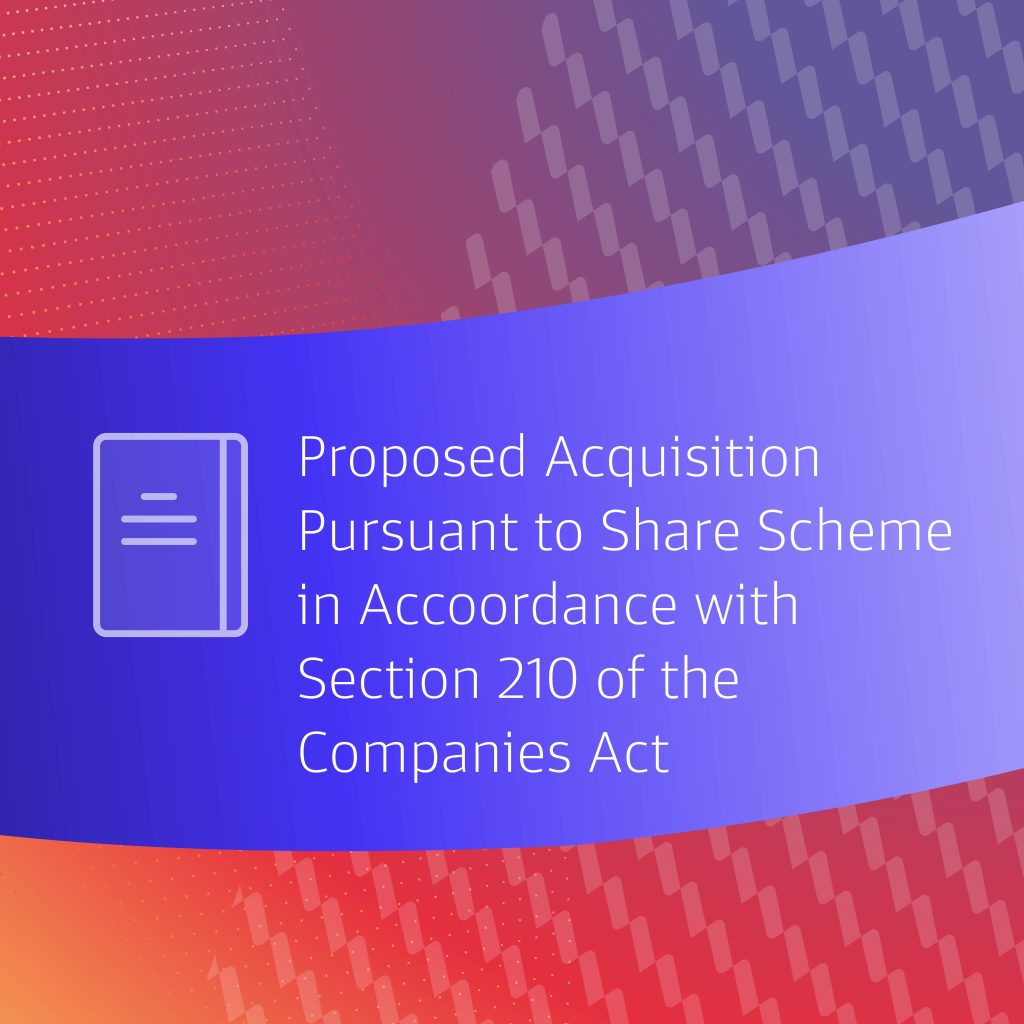 Proposed Acquisition Pursuant To Share Scheme In Accordance With Section 210 Of The Companies Act, Chapter 50, Of Singapore (“Acquisition”) Of All The Issued Ordinary Shares (“Shares”) Of United Test And Assembly Ltd (The “Company”)